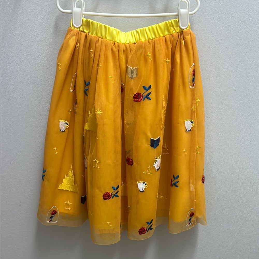 Hanna Andersson Yellow Bubble Knee-Length Skirt